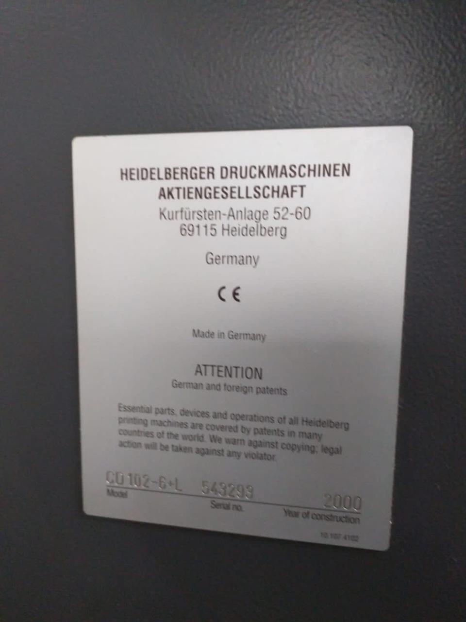 Heidelberg CD 102-6+LX