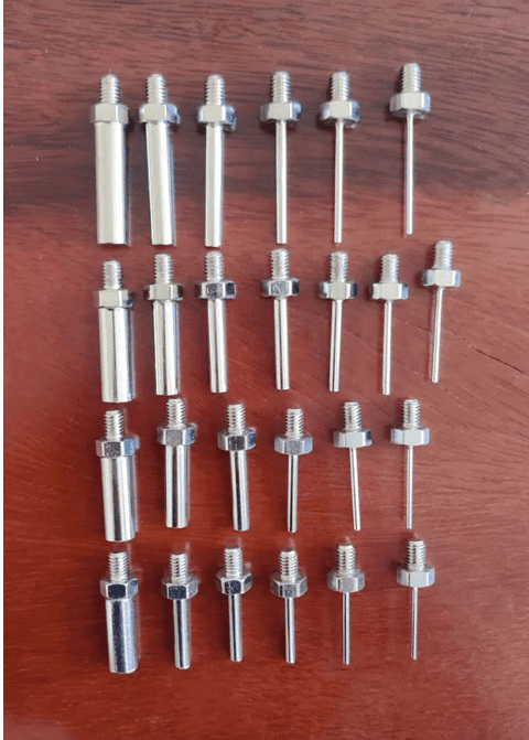 Puntas o pines de desbarbe para troqueladora Brausee, Bobst, Iberica, stripping pins die cutter