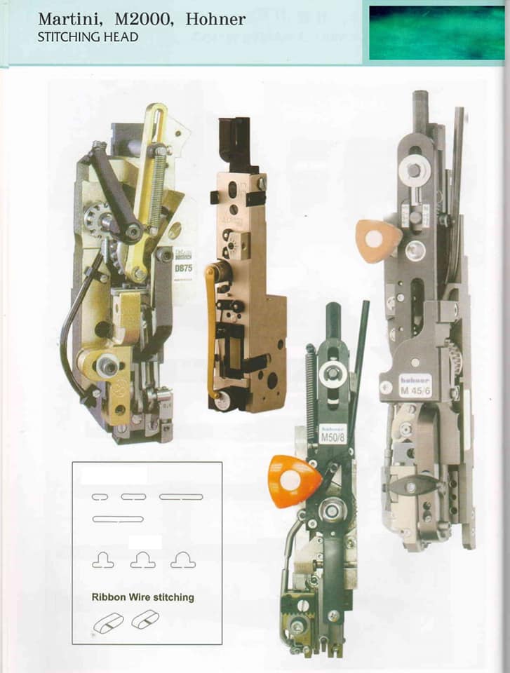 CABEZALES PARA GRAPADORA AUTOMATICA Muller Martini, Hohner, M2000 Y REFACCIONES, PIEZAS DE REPUESTO